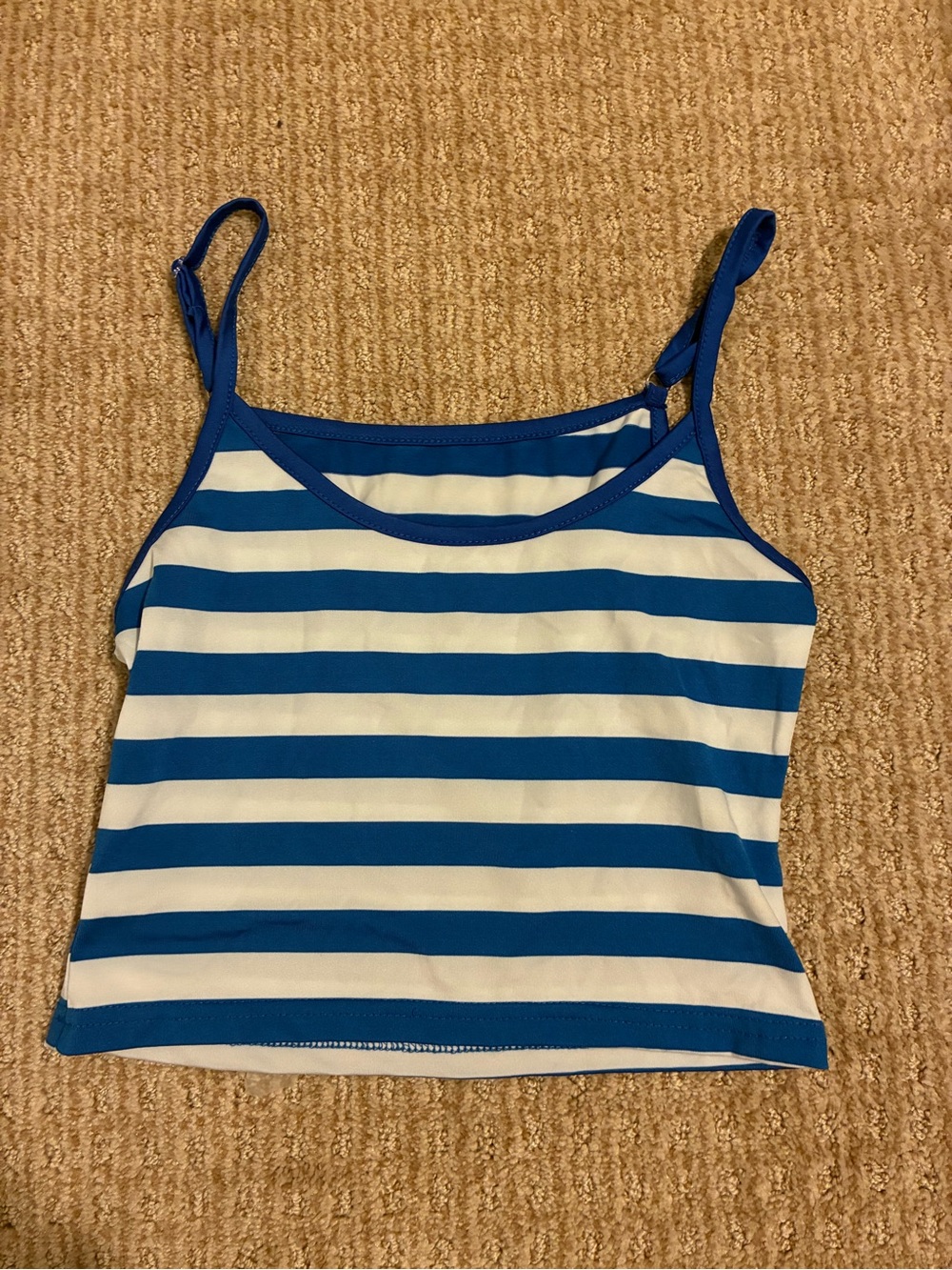 SHEIN Blue and White Striped Camisole